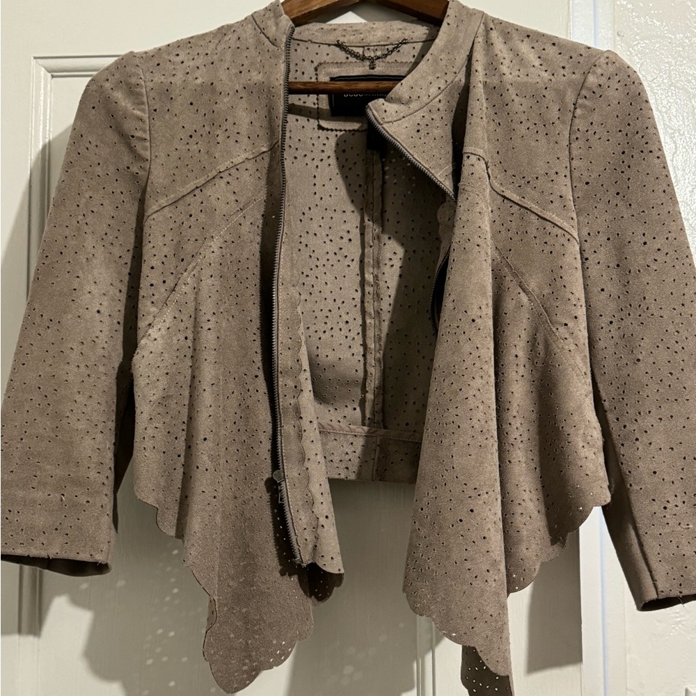BCBG Maxazria suede blazer